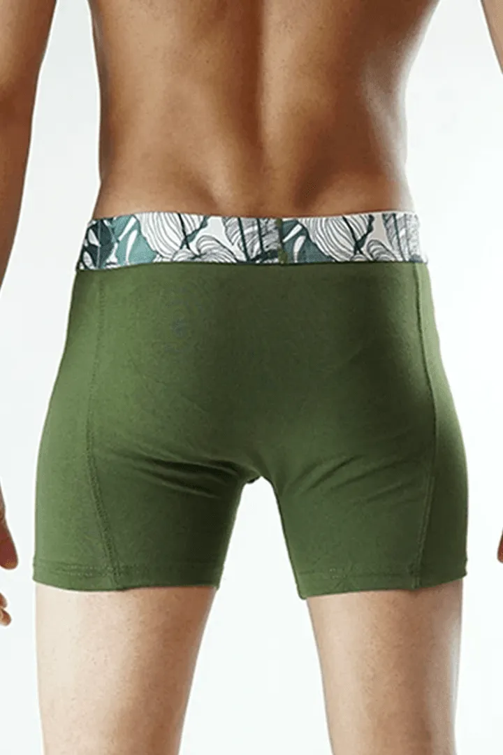 Tropical Olive Boxer Brief
