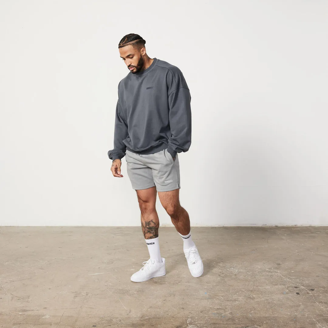 Vanquish Essential Denim Blue Oversized Sweatshirt