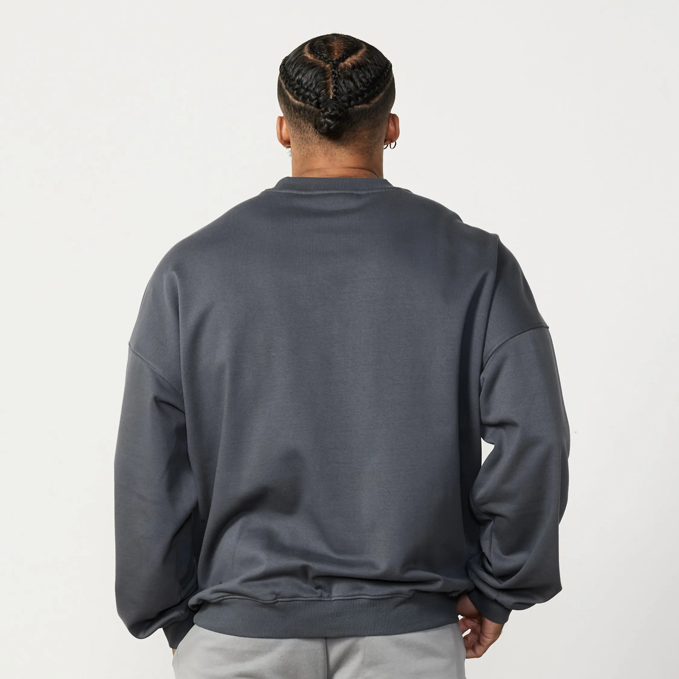 Vanquish Essential Denim Blue Oversized Sweatshirt