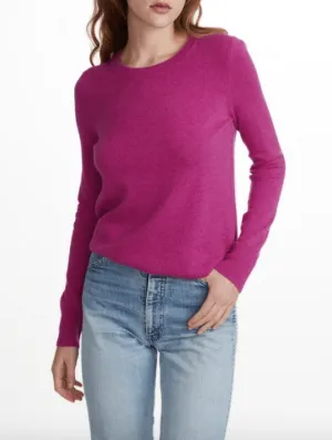 White   Warren - Essential Crewneck Bright Fuchsia Heather