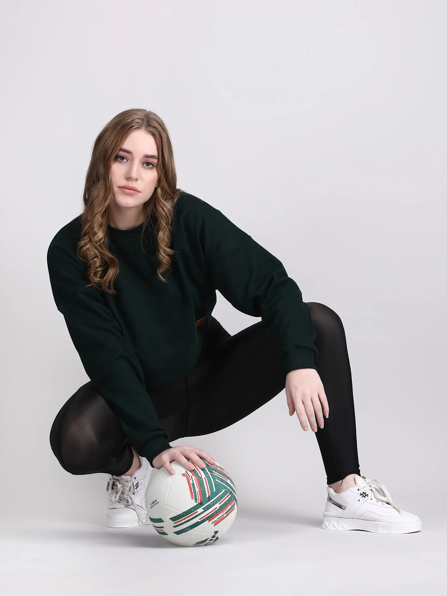 womens crop sweatshirt - Oversized
