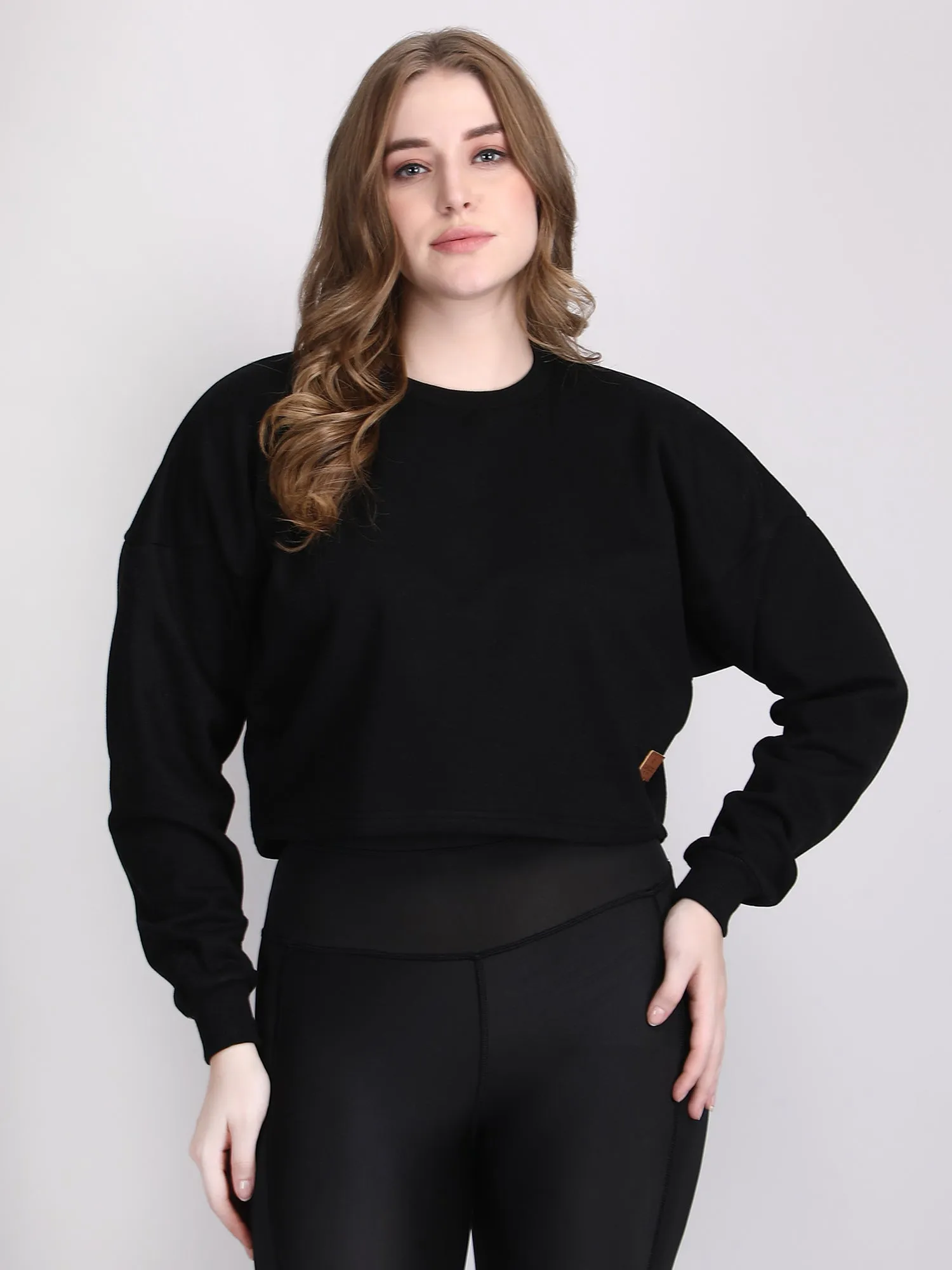 womens crop sweatshirt - Oversized