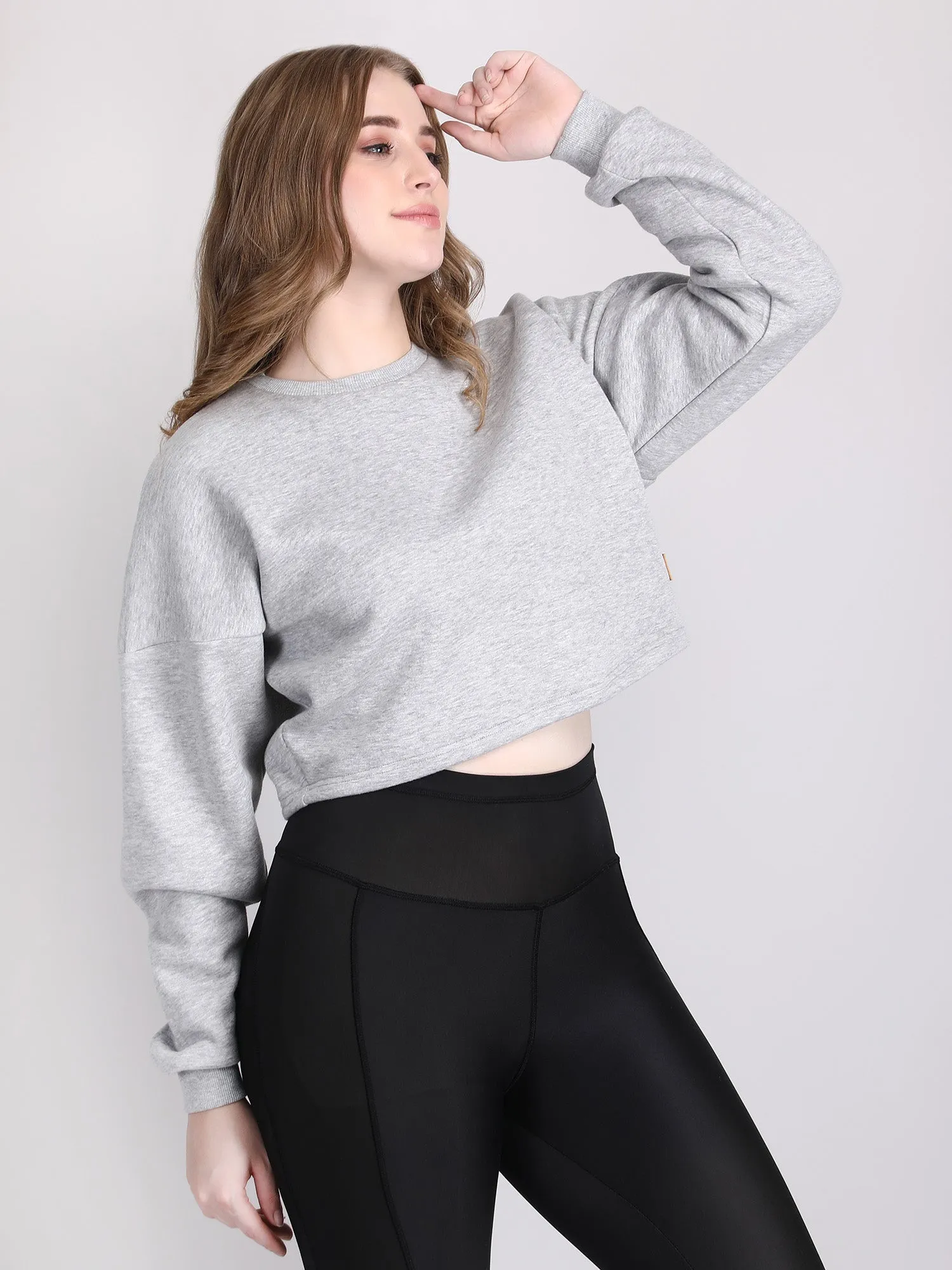 womens crop sweatshirt - Oversized