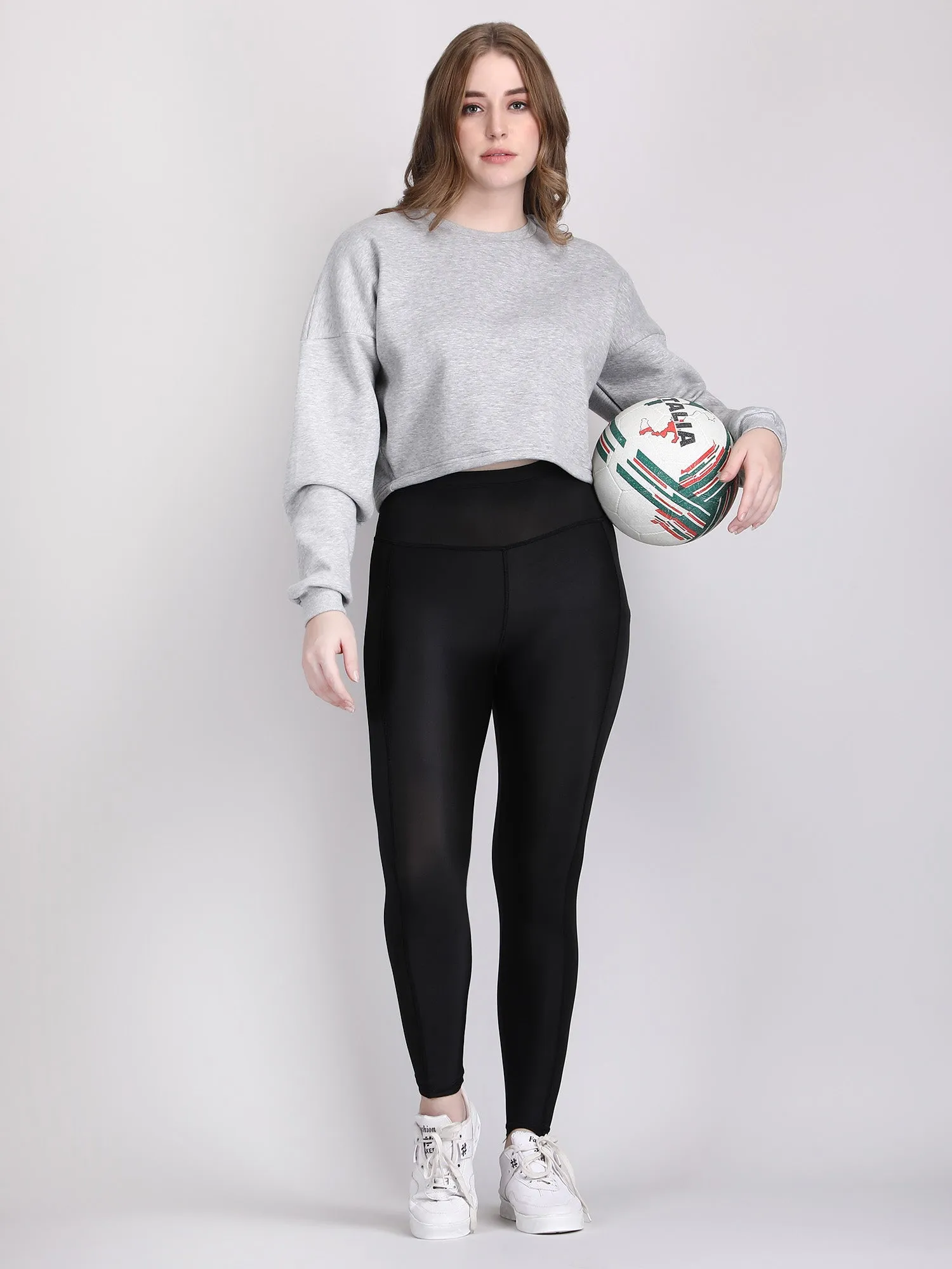 womens crop sweatshirt - Oversized