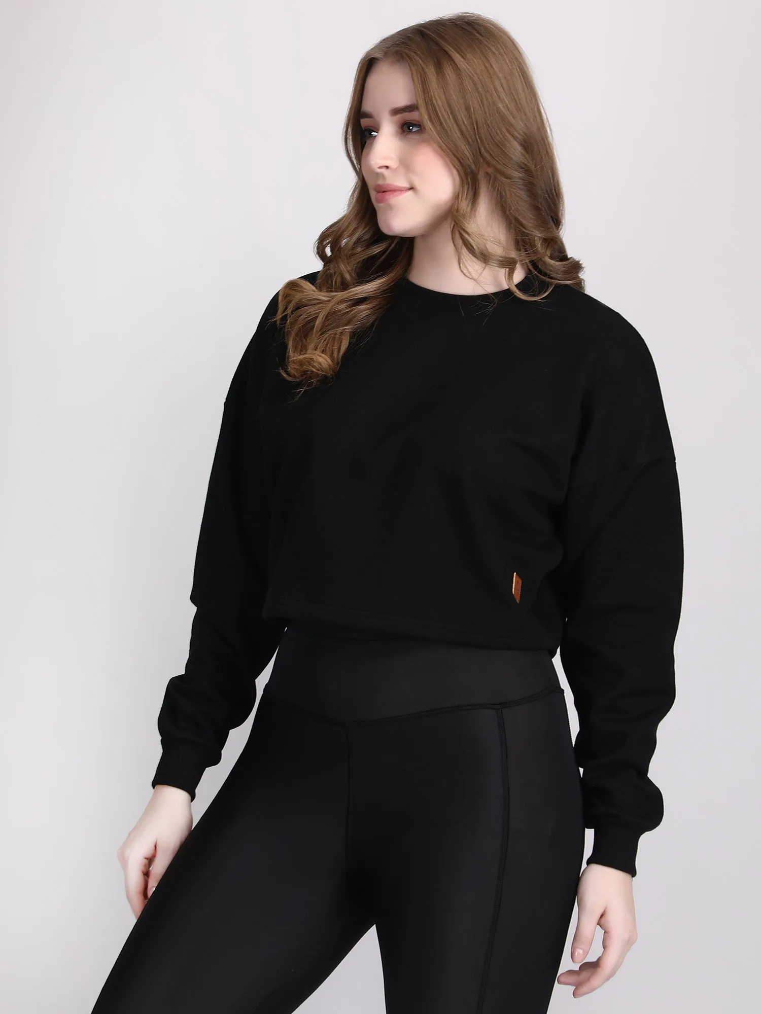 womens crop sweatshirt - Oversized