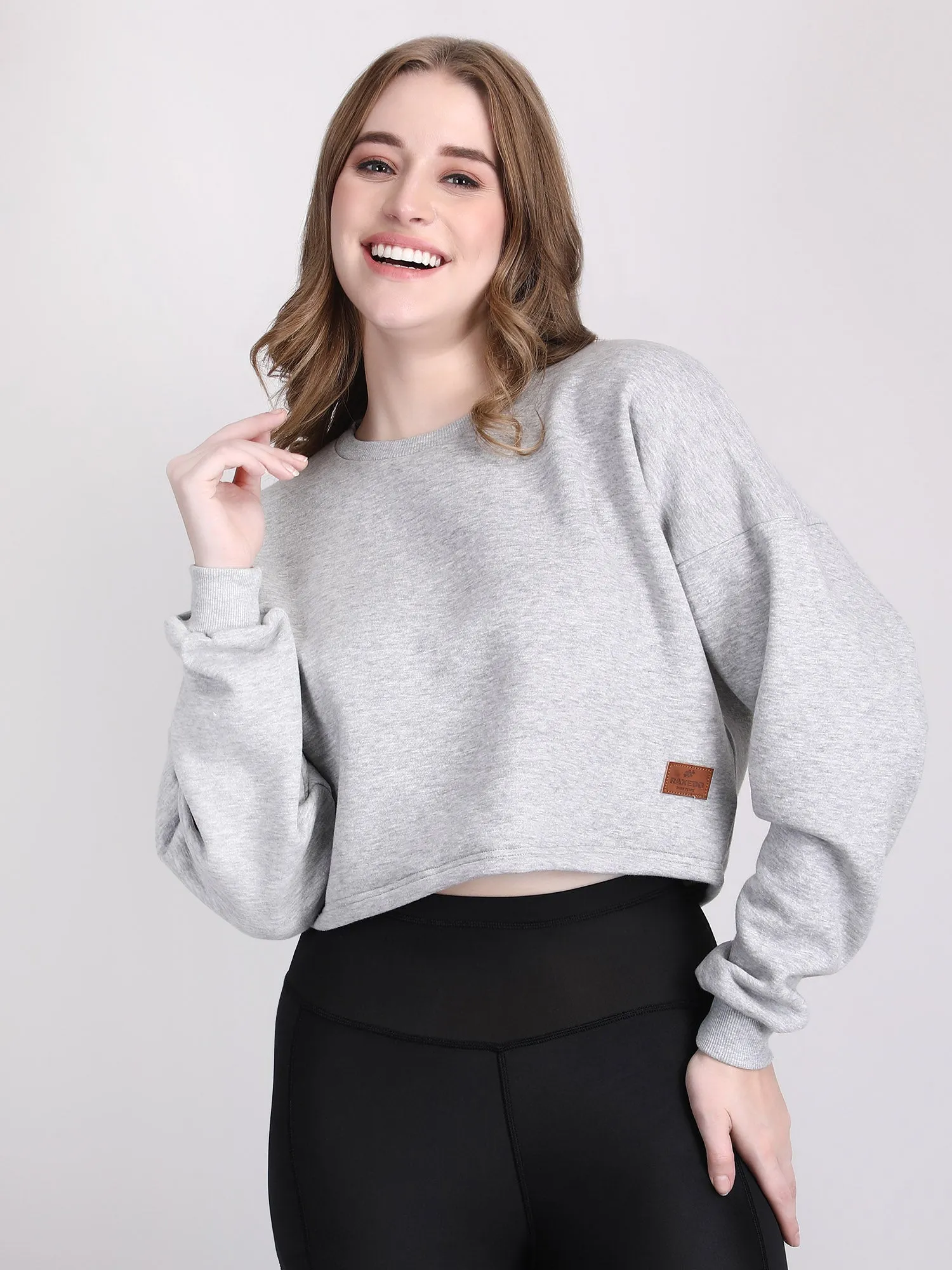 womens crop sweatshirt - Oversized