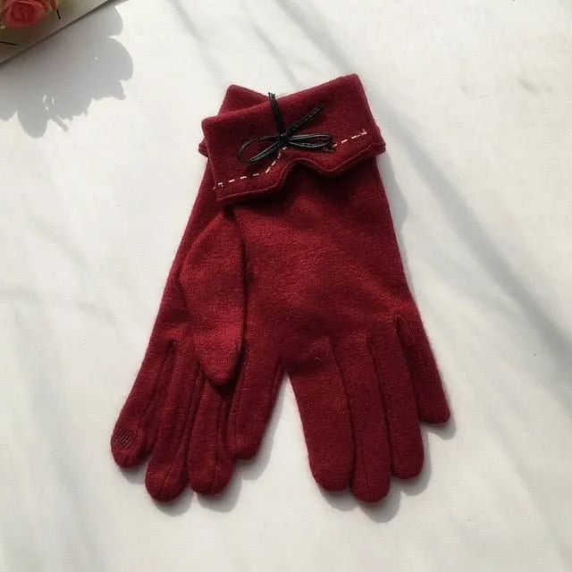 Wool Touch Screen Gloves - Soft Cashmere & Wool Blend - Touchscreen Compatible