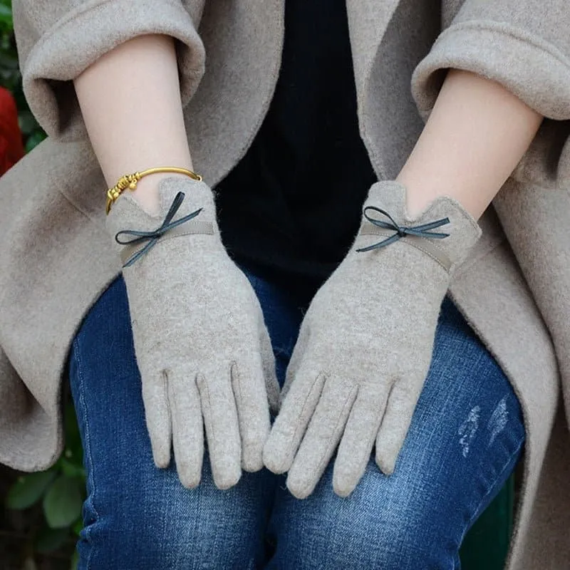 Wool Touch Screen Gloves - Soft Cashmere & Wool Blend - Touchscreen Compatible