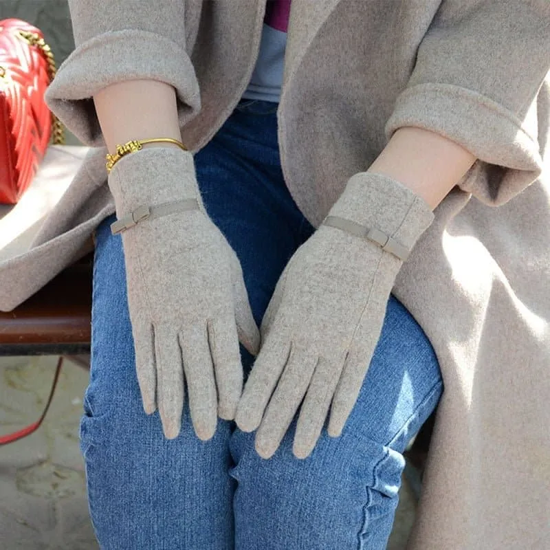 Wool Touch Screen Gloves - Soft Cashmere & Wool Blend - Touchscreen Compatible