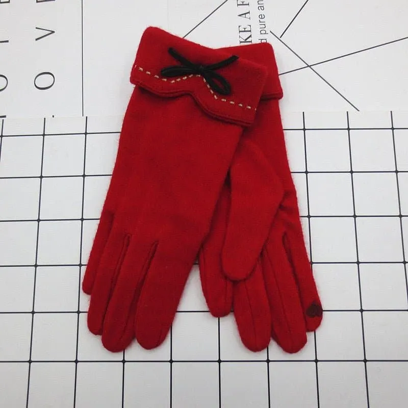 Wool Touch Screen Gloves - Soft Cashmere & Wool Blend - Touchscreen Compatible