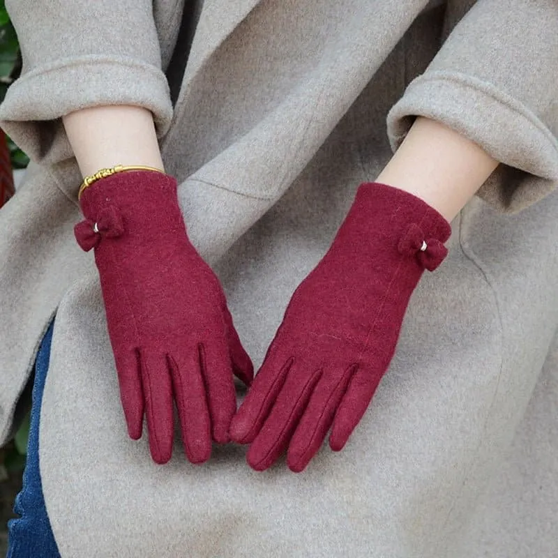 Wool Touch Screen Gloves - Soft Cashmere & Wool Blend - Touchscreen Compatible