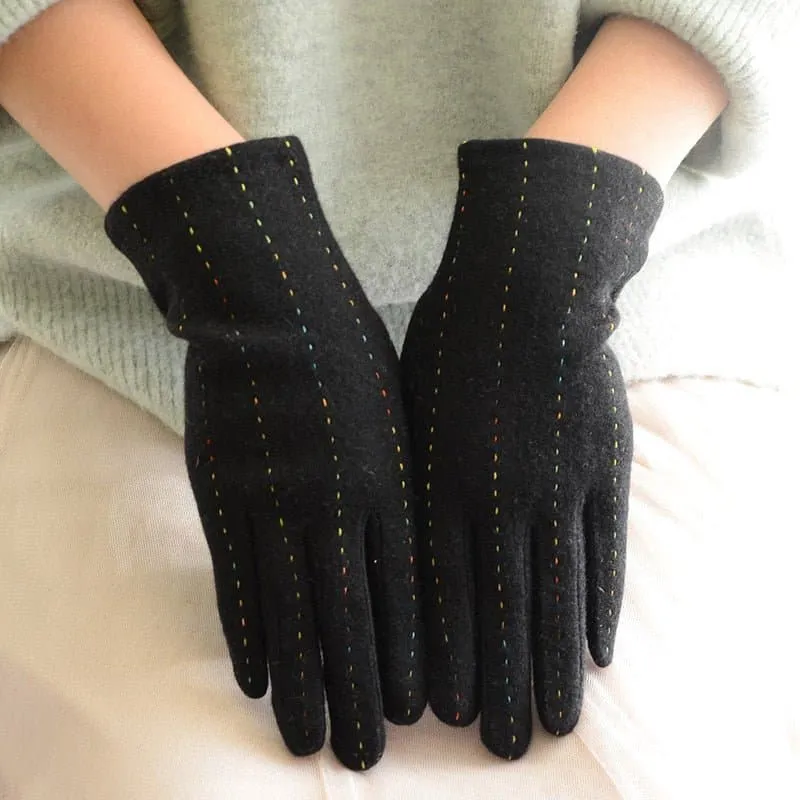 Wool Touch Screen Gloves - Soft Cashmere & Wool Blend - Touchscreen Compatible