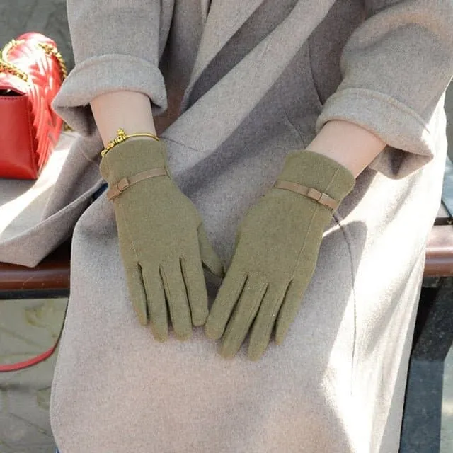 Wool Touch Screen Gloves - Soft Cashmere & Wool Blend - Touchscreen Compatible