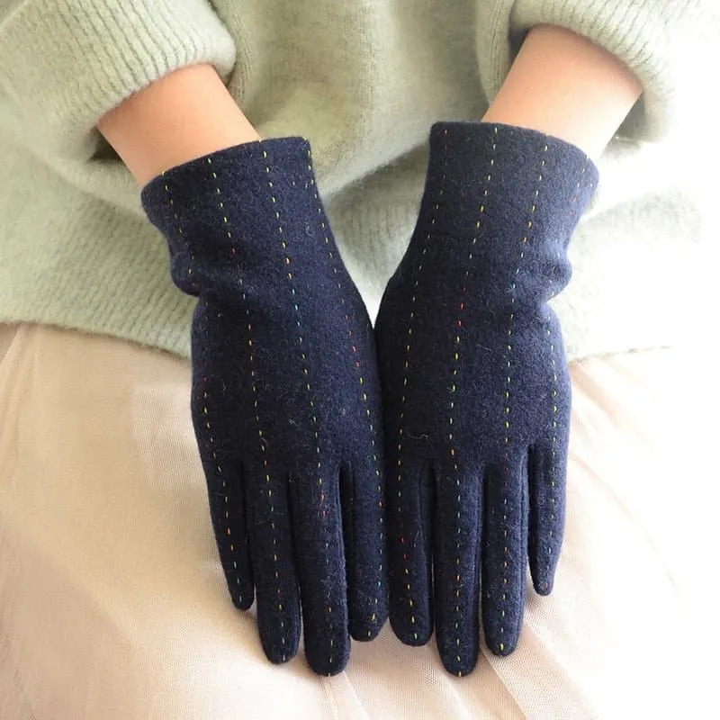 Wool Touch Screen Gloves - Soft Cashmere & Wool Blend - Touchscreen Compatible