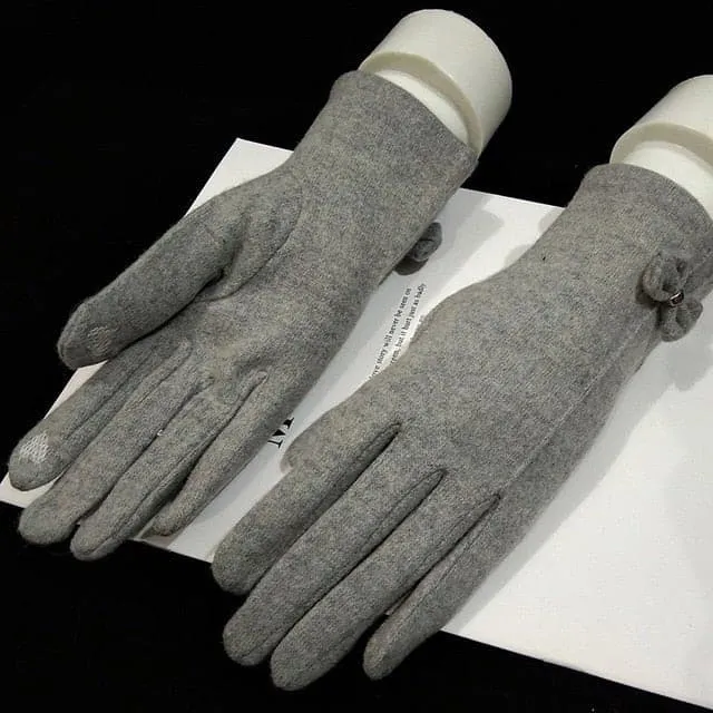 Wool Touch Screen Gloves - Soft Cashmere & Wool Blend - Touchscreen Compatible