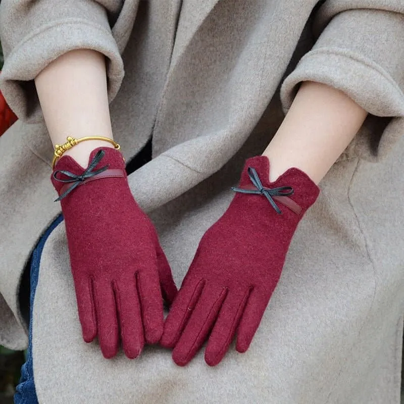 Wool Touch Screen Gloves - Soft Cashmere & Wool Blend - Touchscreen Compatible
