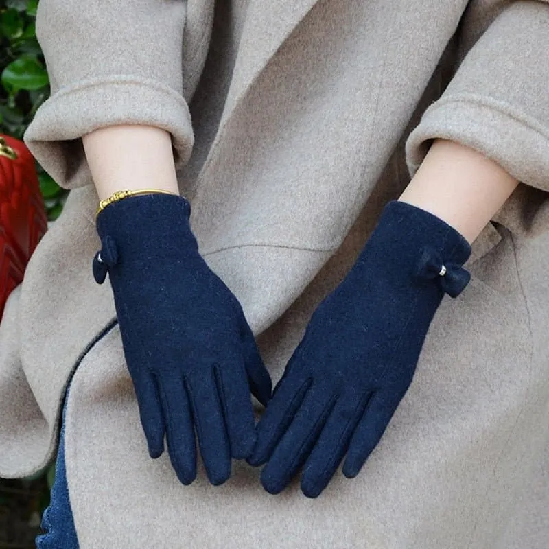 Wool Touch Screen Gloves - Soft Cashmere & Wool Blend - Touchscreen Compatible