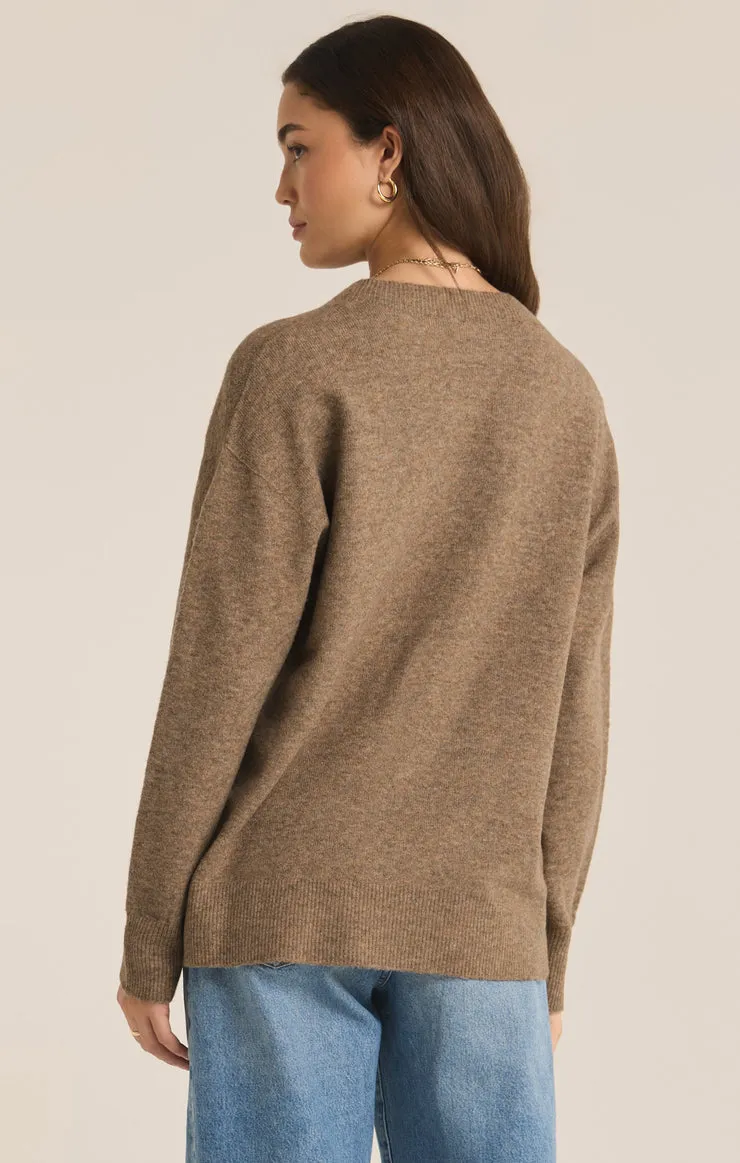 Z-Supply Gia Crew Neck Sweater - CHAI